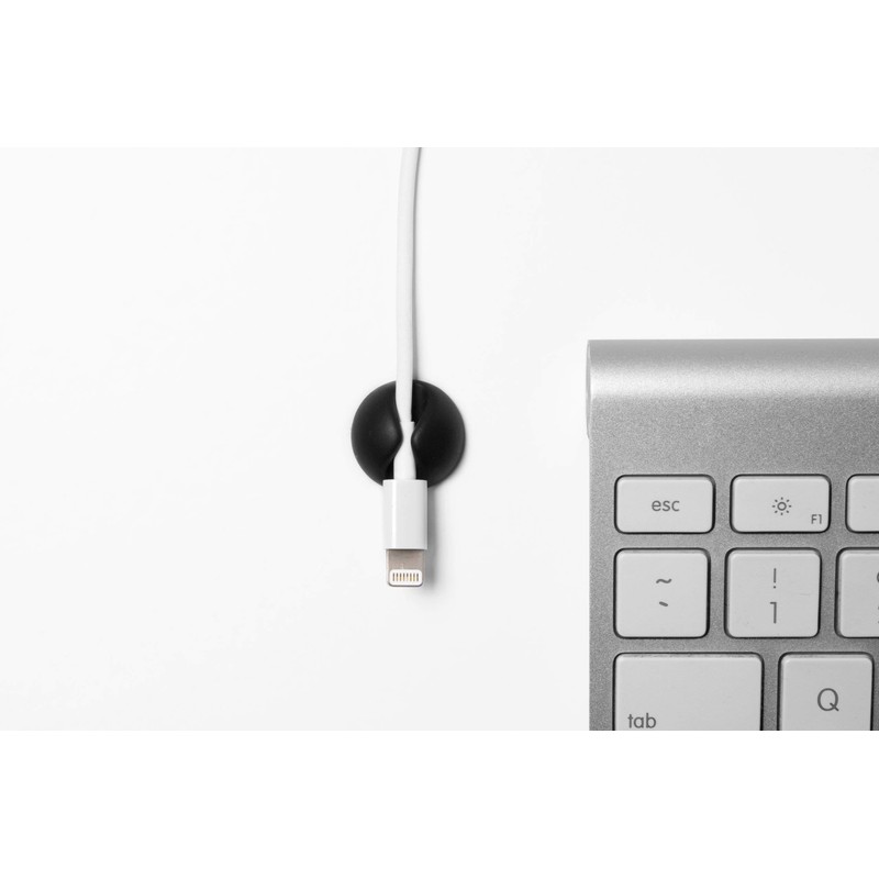 Bluelounge CableDrop Mini, 9pcs - Black (2 Packs)