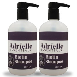 Adrielle Essentials Cherry Vanilla Dr Black Scented Biotin Hair Shampoo, 16 Oz (2 Pack)
