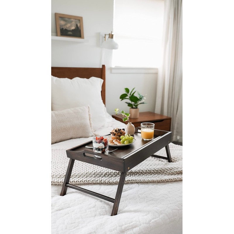 ROSSIE HOME Extra Large Bamboo Bed Tray, Lap Tray, Lap