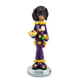 Dachshund Black Clown Doogie Collectable Figurine by CON