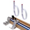 Boxonly Tape Measure Self-Adhesive Carbon Steel, Workbench Ruler, (Left to