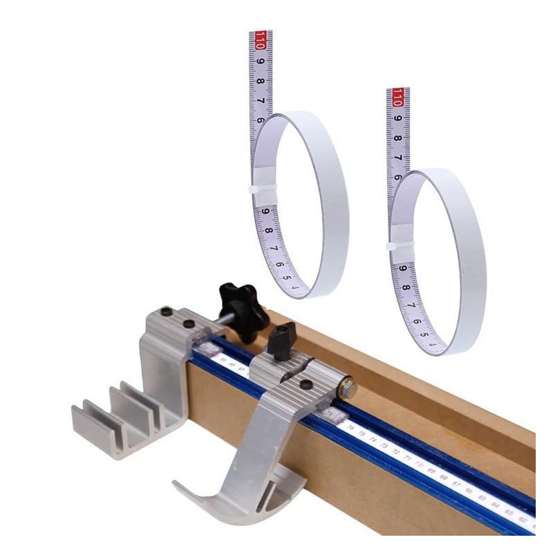 Boxonly Tape Measure Self-Adhesive Carbon Steel, Workbench Ruler, (Left to