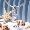 GNOCE Sea Turtle Pendant Charm 925 Sterling Silver Sparkling Charms