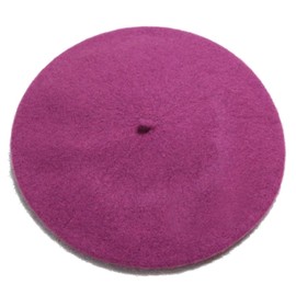 ICSTH French Beret - Wool Solid Color Womens Beanie Cap Hat (One Size, PRD-WB)