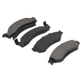 QB by QUALITY-BUILT Semi-Metallic Front Brake Pads (1000-0375M) Compatible with 1986-1993 Ford (Bronco/E-150 Econoline/E-150 Econoline Club Wagon/F-150/F-200)