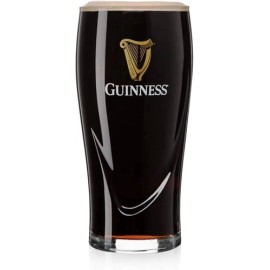 Guinness Pint Glass - Gold Sparkle Harp U.S Pub Edition - Set of 4