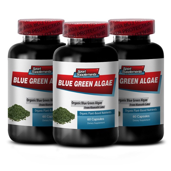Supreme Immune System Supplement - Klamath Blue Green Algae 500mg, Klamath Lake Blue Green Algae, spirulina and chlorella Capsules, spirulina Powder, spirulina chlorella, chlorella Tablets 3B 180Cap