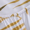 Fitted Sheet 160 x 200 cm - Gold Leaves Pattern