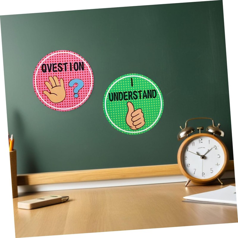 FUNOMOCYA 24pcs Hand Signal Posters for Students Cues for Classroom