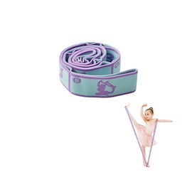 MBKHFLL Stretch Strap for Kids Elastic Gymnastics Stretching Ballet Dance Band with 8 Loops Adjustable Exercise Training Resistance Strap for Children Stuff Pilates Latin Yoga Equipment (blue)
