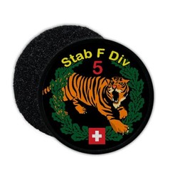 Copytec Stab Felddivision 5 Patch Badge Army Swiss Crossing Army Tiger #37205