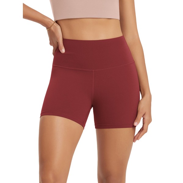 ODODOS Yoga Shorts for Women 4" High Waist Non See