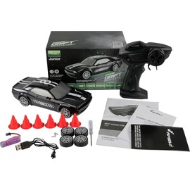 Amewi Drift Muscle Car 4WD 1:20 RTR Black RC Remote Control Car with Underbody Lighting