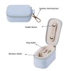 Mini Portable Travel Jewelry Box Keychain, Ring Holder Keychain