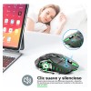 Mouse Inalámbrico Dual para Gaming y Oficina, Ratón Sg008 Recargable,