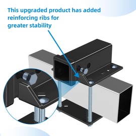 Fioracl Bolt-On RV Hitch Receiver - 2" Adapter for 3-4" Camper Beams, 200lbs Reinforced Cargo Rack & Bike Mount