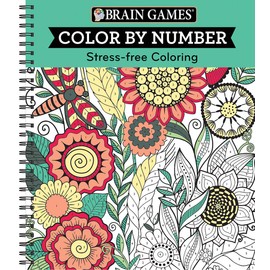 Brain Games - Color by Number: Stress-Free Coloring (Green)