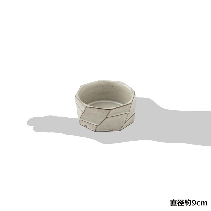 Marui Pottery MR-3-4125 Shigaraki Ware Hechimon, Small Bowl, Diameter Approx.