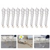 10Pcs Pearl Shoe Chains Polished ABS Resin Metal Buckle Widely