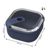 Rotho Ela Set of 3 Food Storage Containers ELA, Plastic