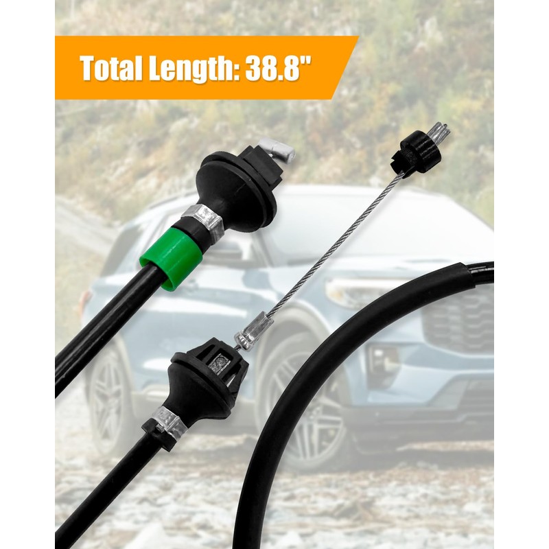 38.8'' Throttle Cable Drive By Cable Accelerator Linkage Compatible with