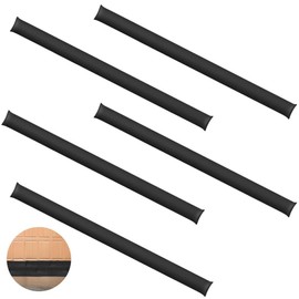 Water Barrier 5 ft x 6.5 inch Water Activated Flood Barriers, Sandless Sandbag for Flooding Reusable Water Absorber Water Absorbing Snake for Absorbent Prevention for Garage and Basement (5 Pack)