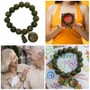 Natural Stone Green Real Bracelets with Lucky Coin and Gourd