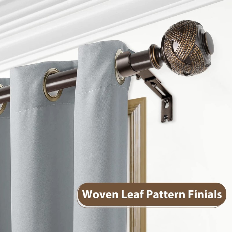 USFOOK Window Treatment Finials for 1 or 7/8 Inch Curtain