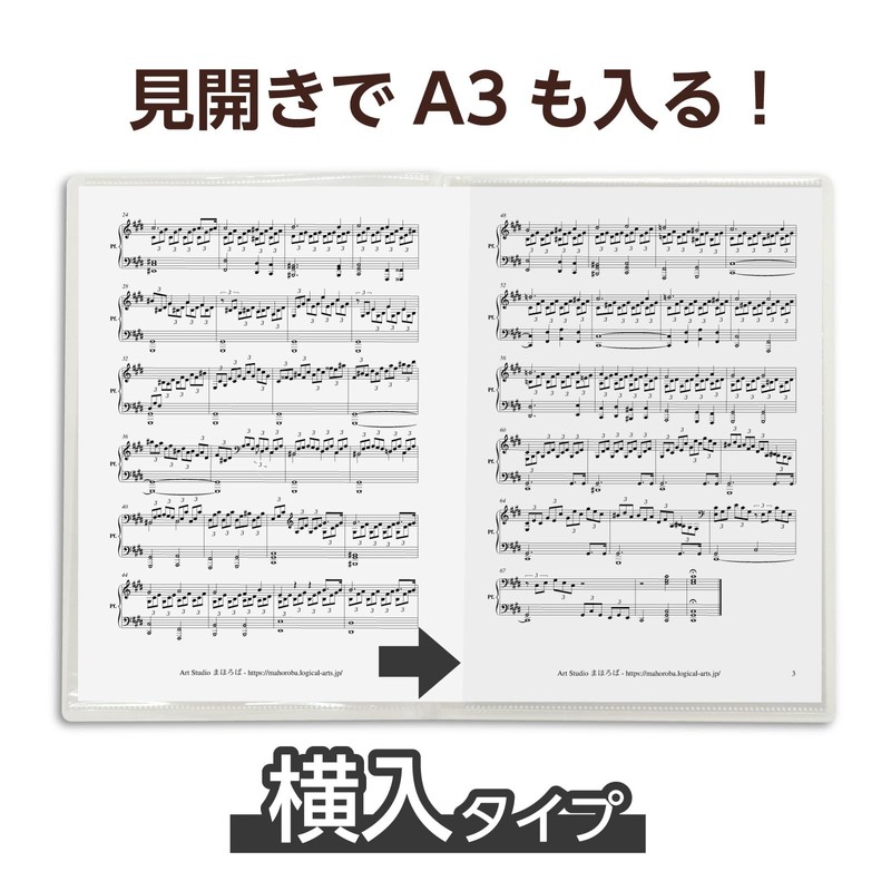 Thin Clear Book A4 Horizontal Loading 10 Pockets, Clear 5651