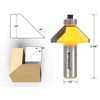 YONICO Chamfer Router Bits Edge Forming 45 Degree 1/2-Inch Shank