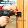 36" Cane Bolt Heavy Duty Drop Rod Gate Stopper Hardware,