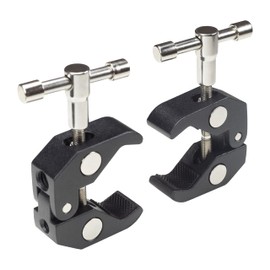 HFS(R) Camera Clamp, Super Clamp, Crab Scissors Clamp, Set of 2, 3/8" Screw, 1/4" Screw, Max Clamp Range 55mm