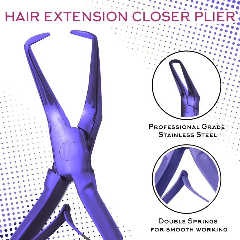 SIVOTE Professional Hair Extension Tools Kit Stainless Steel, Microlink &