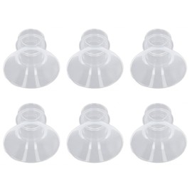Portable Breast Pump with Flange Insert, Hands-Free 24 mm Protective Flanges (19 mm) Pack of 6