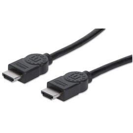MANHATTAN - Cable HDMI 1.3 de 1 m, 1080p de Alta Velocidad, 4K@30Hz, 10.2 Gbps a 340 MHz, admite una resolución de hasta 1080p en 3D, ARC, compatible con cualquier dispositivo HDMI