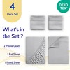FEEKO Cal King Size 4 Piece Sheet Set-Hotel Luxury Microfiber