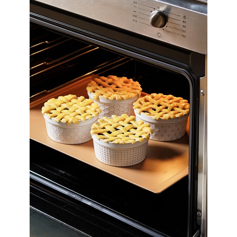 LE TAUCI Ramekins 8 oz, Ramiken for Creme Brulee, Lava