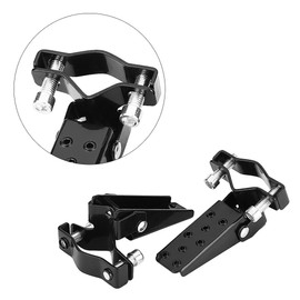 Universal Motorcycle motorbike folding Foot Peg Pegs, Passenger Black Stylish Metal Motorbike Frame Highway Bar Foot Pegs Universal Rests Pedals For Motorcycles