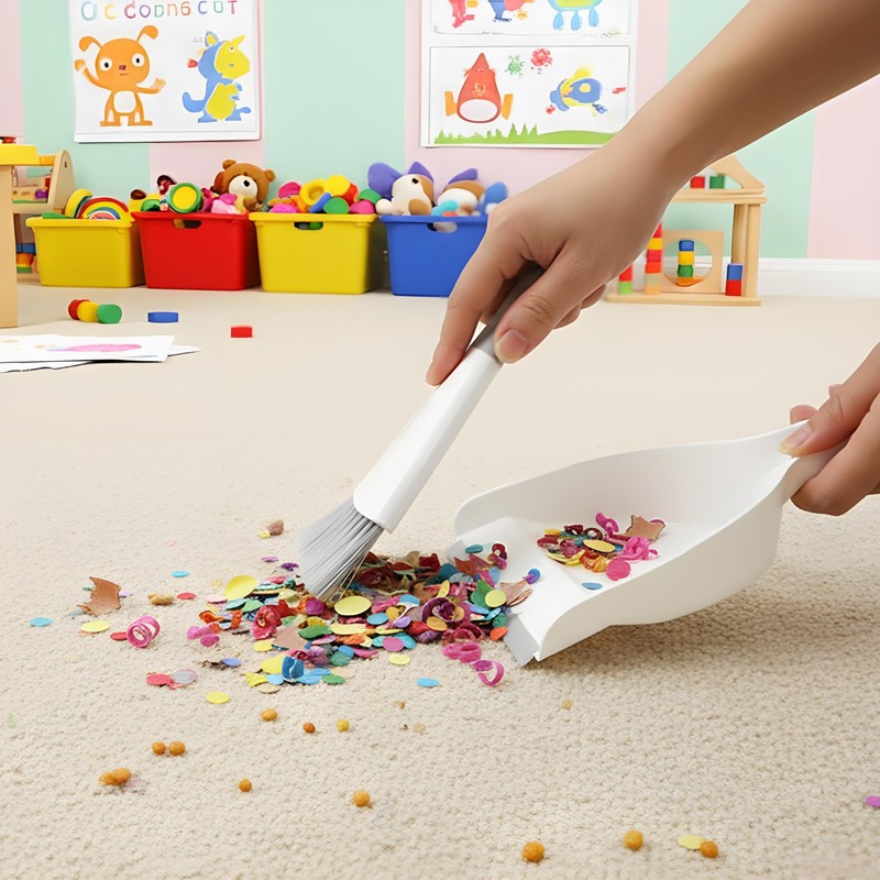 Dust pan Broom Brush Dustpan - Dustpan and Brush Set,Mini