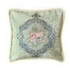 Rose Jacquard Weave Blue Rose Cushion Cover 45x45cm