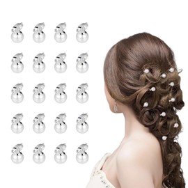 SensaBliss Pearl Hair Pin, Pearl, Clip Type, Hair Ornament, Braid, Hair Accessory, Hair Clip, Cute, Hair Claw for Kids, Coming-of-Age Ceremonies, School Entrance Ceremonies, Graduations, Weddings