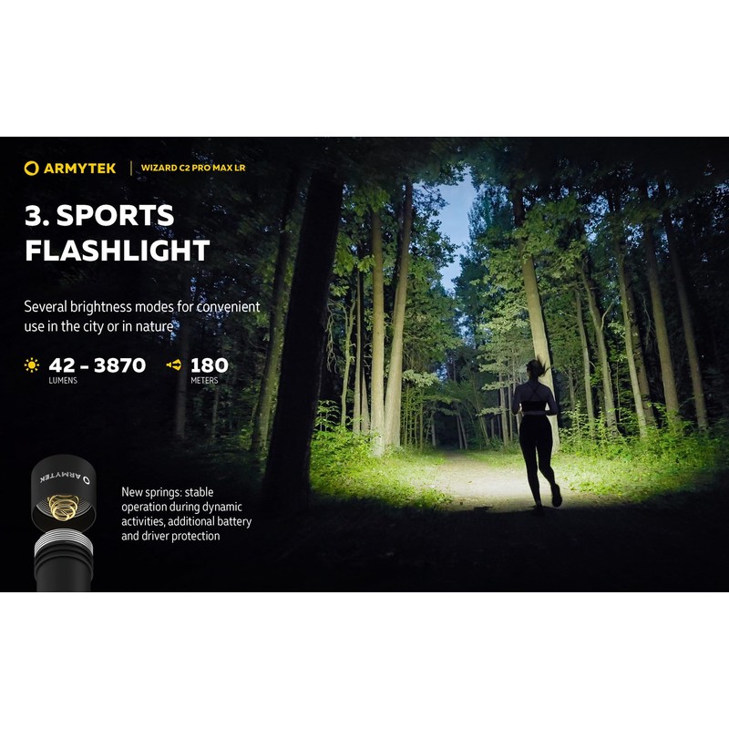Armytek Wizard C2 Pro Max LR - 3870 Lumens Warm