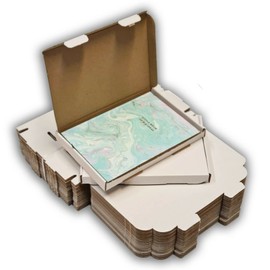 50 x WHITE C5 A5 (220 x 165 x 22mm) Size Box Large Letter Strong Cardboard Shipping Mailing Postal PIP Box