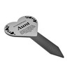 AUNT Heart Memorial Remembrance Plaque Stake - Silver Acrylic, Waterproof,