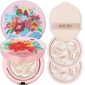 AGE20s Essence Cover Pact Flora No. 21 (1 main product + 2 refills) (random case) / AGE20s 에이지투웨니스 에센스 커버팩트 플로라 21호 본품1개+리필2개 (케이스랜덤)