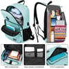 ZUBOND G55 Mochila para portátil, verde azulado, 15.6'', Mochilas Daypack
