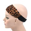 YTBYT Leopard Print Headbands for Wigs Ice Silk Lace Melting