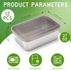 Blushtier 12 Pcs Stainless Steel Food Storage Containers with Lids,