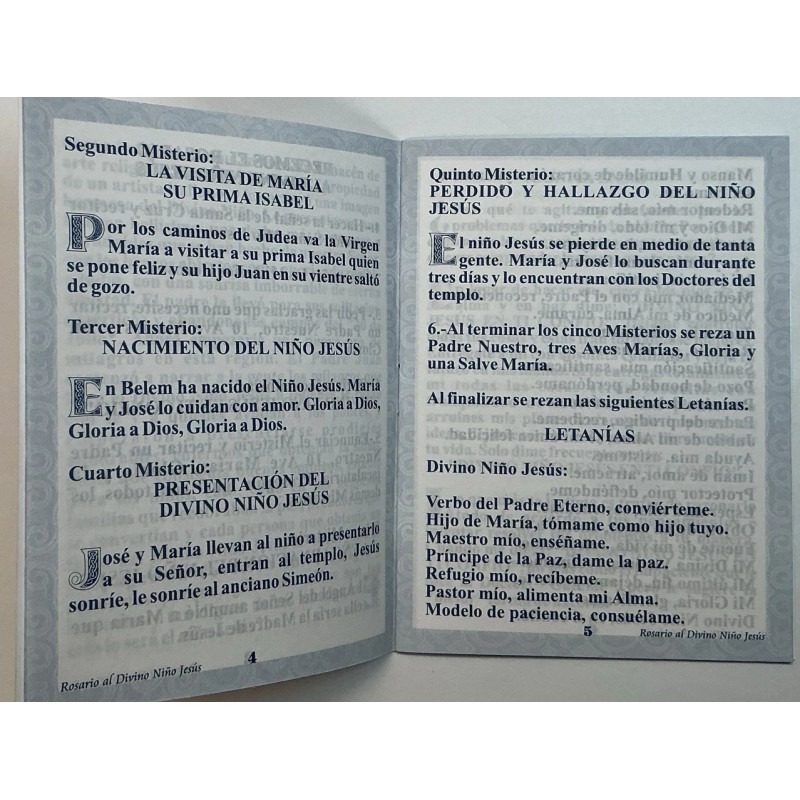 ROSARIO AL DIVINO NIÑO JESÚS, FAVORS PRAYERS.