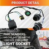 MQparts 645-745 Headlight Wiring Harness Socket Compatible with Silverado 1500